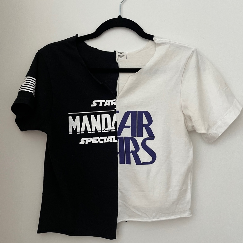 Star Wars Black and White Split Tee